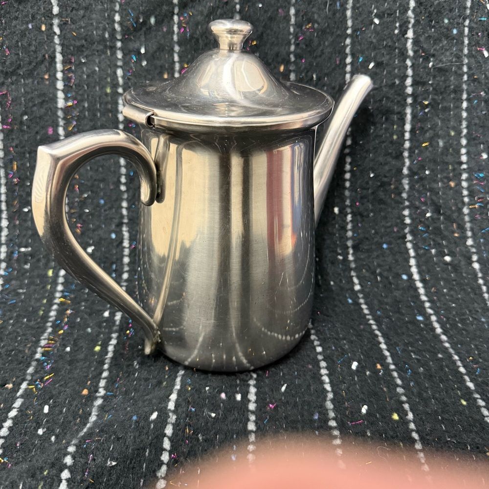 Vintage Oneida Stainless Steel Teapot coffee pot made in Japan
